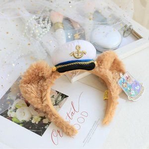 Disney Navy Duffy Bear Plush Doll Headband